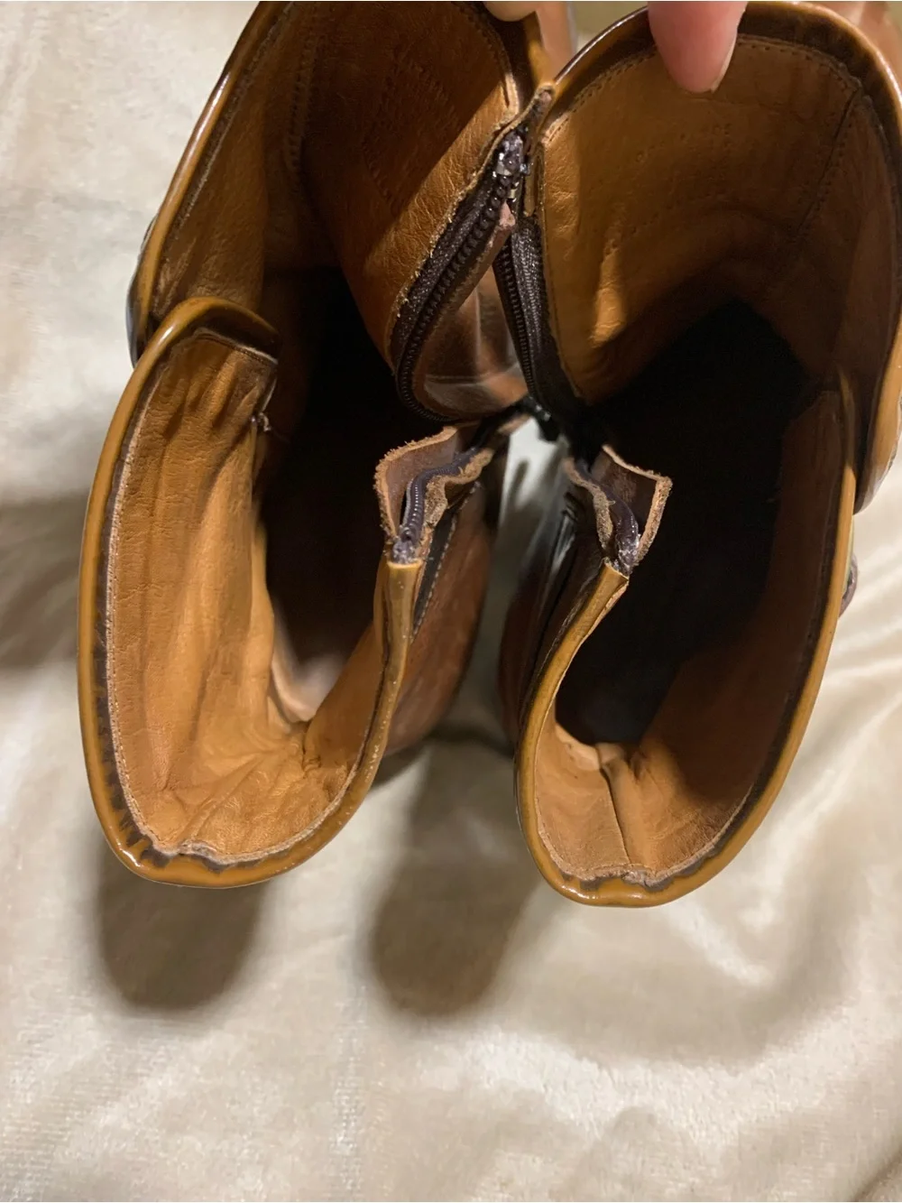 Franco Cuadra Brown Leather Ankle Booties with Buckle - Boho Chic Women Low Heel